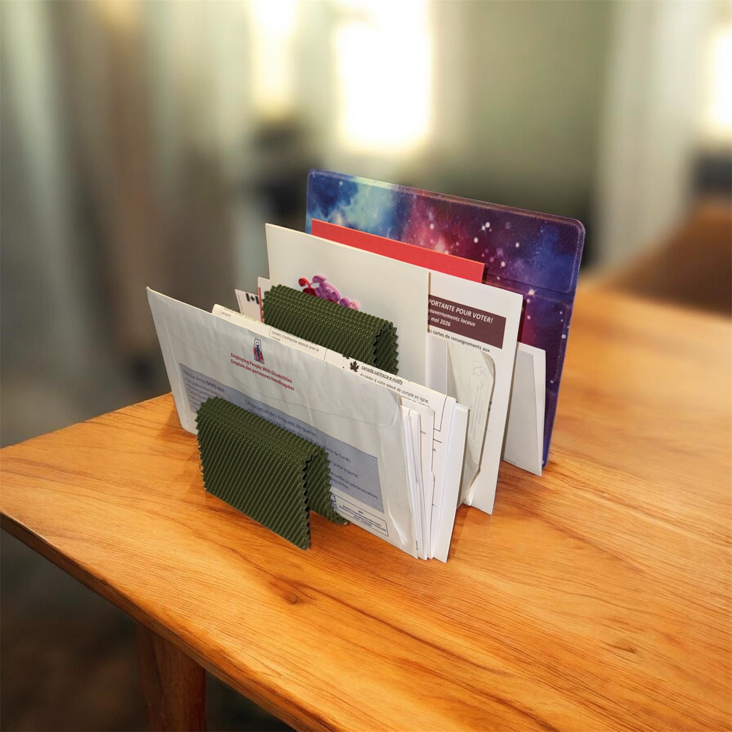 Flexible Accordion Mail Organizer Image